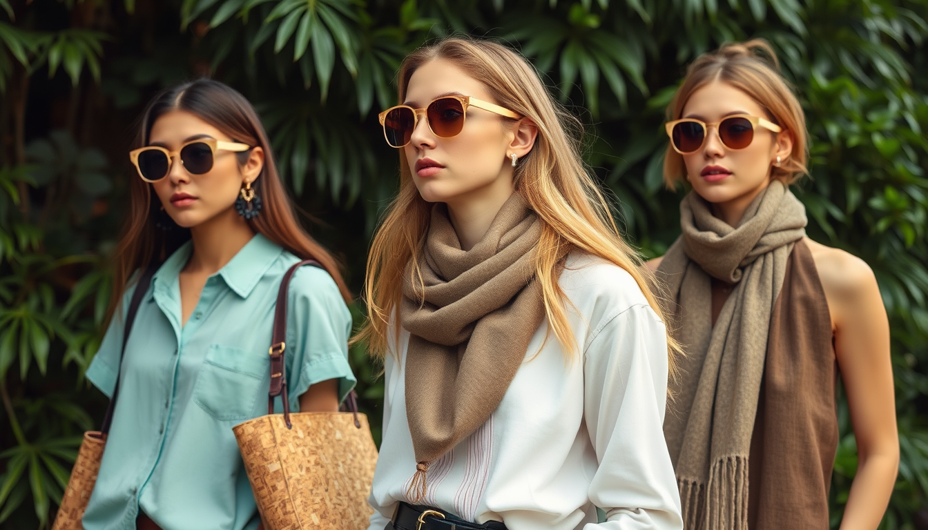 Destaque tendência ecológica acessórios sustentáveis na moda 2024