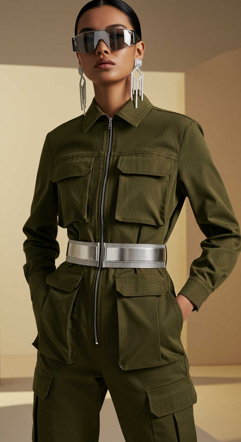 Tendências De Moda 2025: Glamour Utilitário